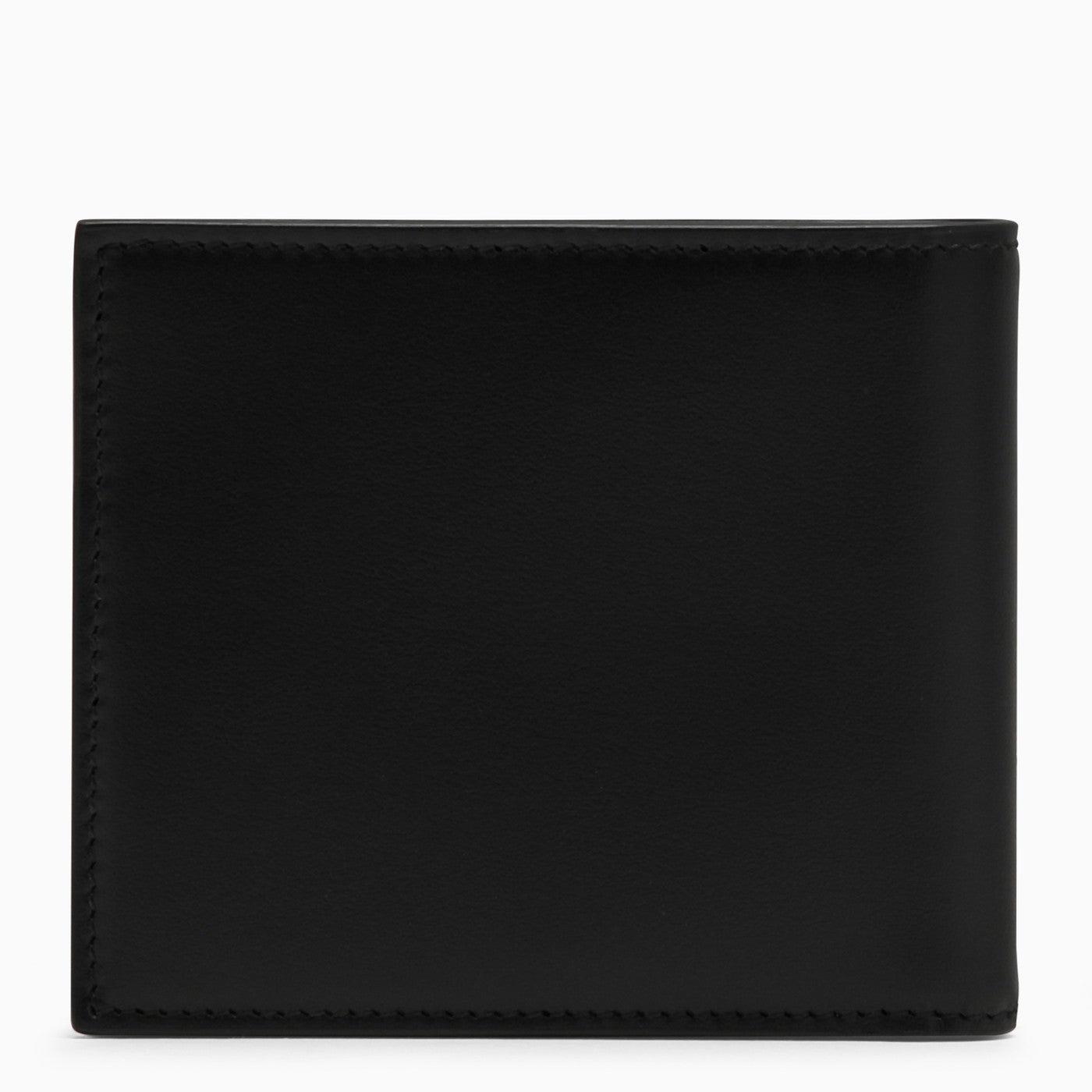 Dolce&Gabbana Black Leather Bi Fold Wallet With Logo - Banlieue91 -