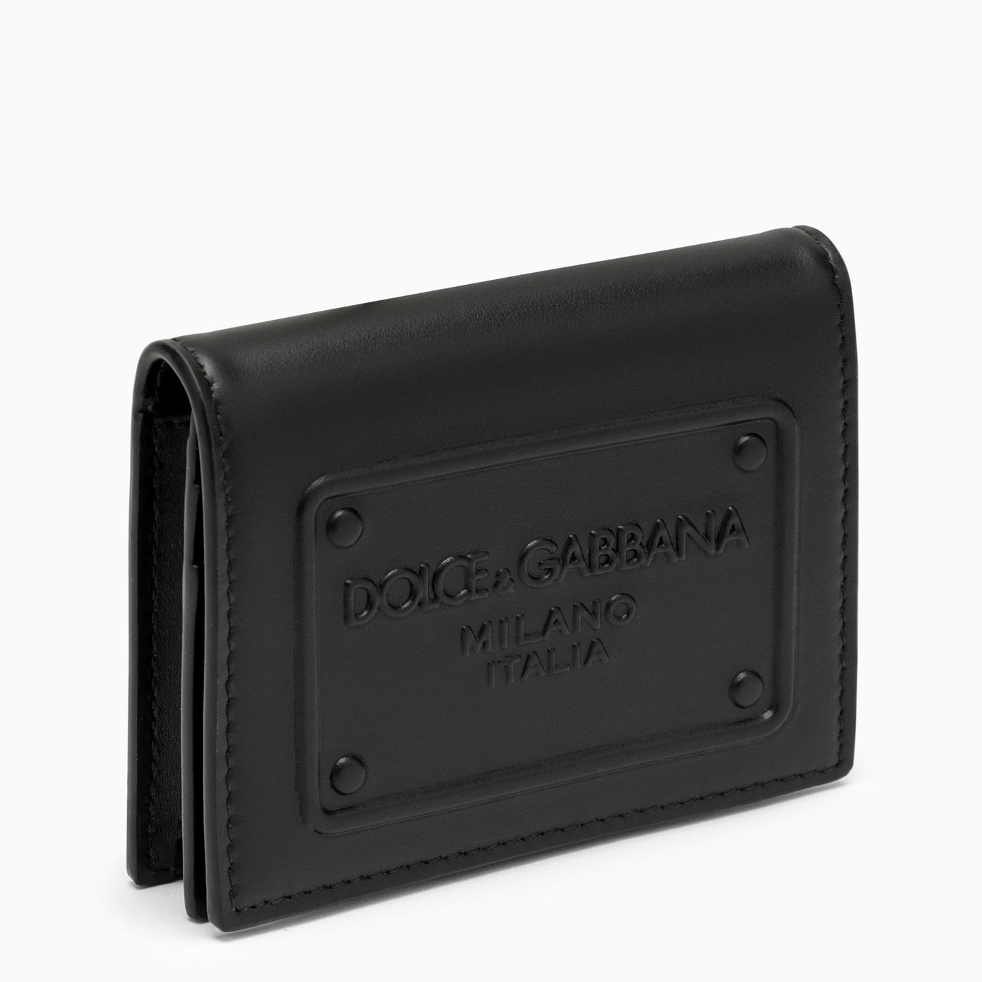 Dolce&Gabbana Black Leather Wallet With Logo - Banlieue91 -
