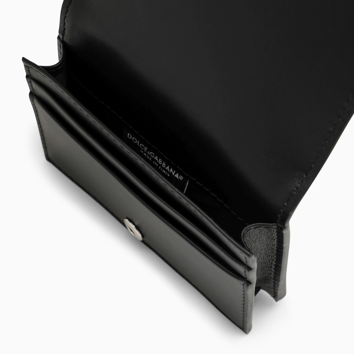 Dolce&Gabbana Black Leather Wallet With Logo - Banlieue91 -