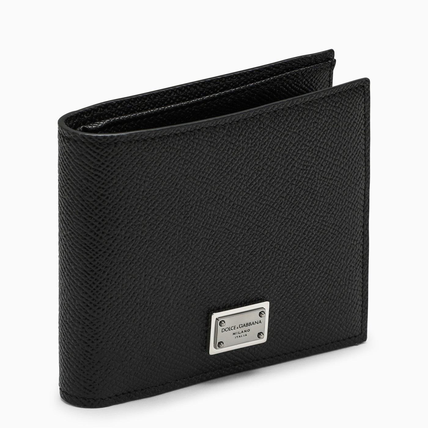 Dolce&Gabbana Black Leather Bi Fold Wallet - Banlieue91 -