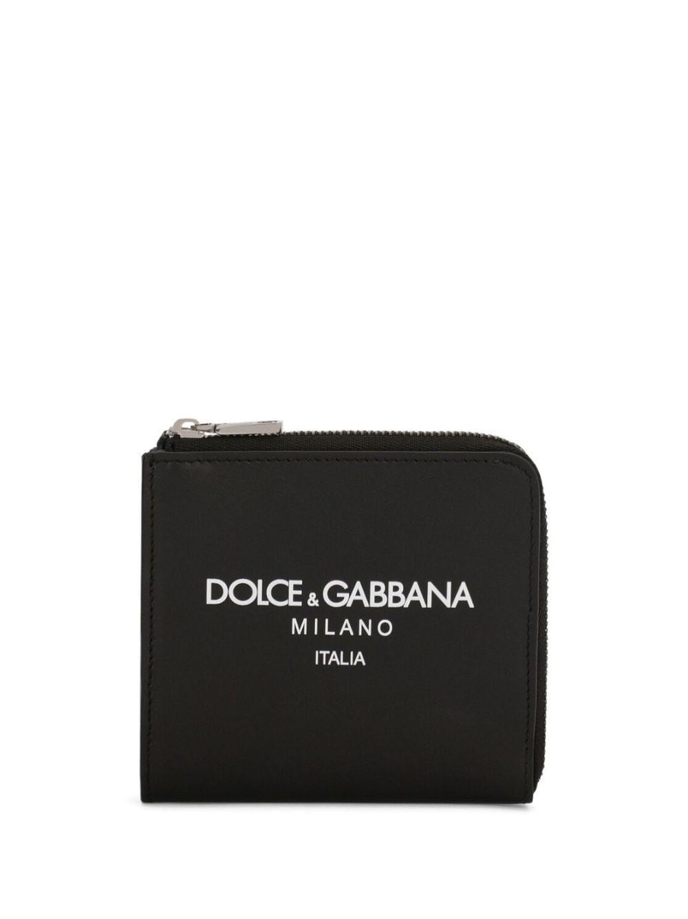 DOLCE & GABBANA Logo Print Leather Mini Wallet - Banlieue91 -