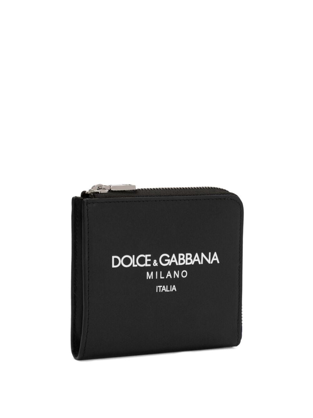 DOLCE & GABBANA Logo Print Leather Mini Wallet - Banlieue91 -