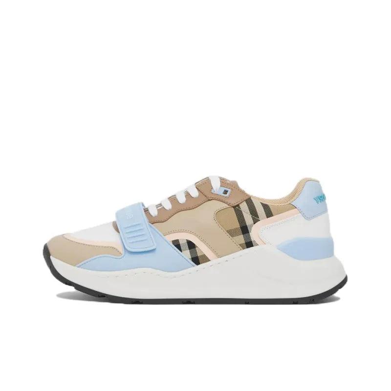 Burberry Cushioning Anti Slip And Wear Resistant Low Top Casual Shoes Blue Brown - Banlieue91