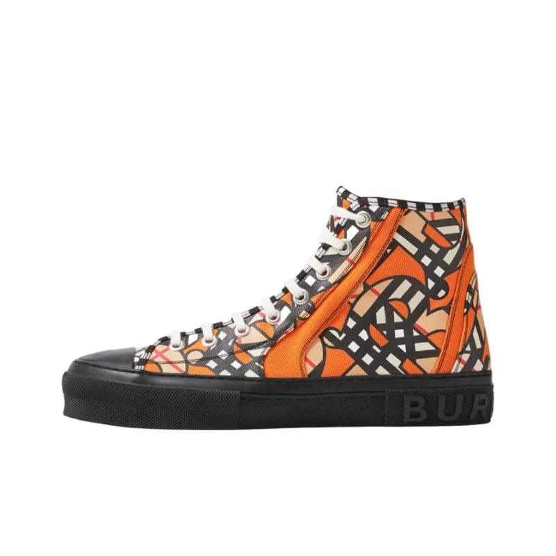 Burberry High Top Stylish Skateboarding Shoes 'Bright Orange' - Banlieue91