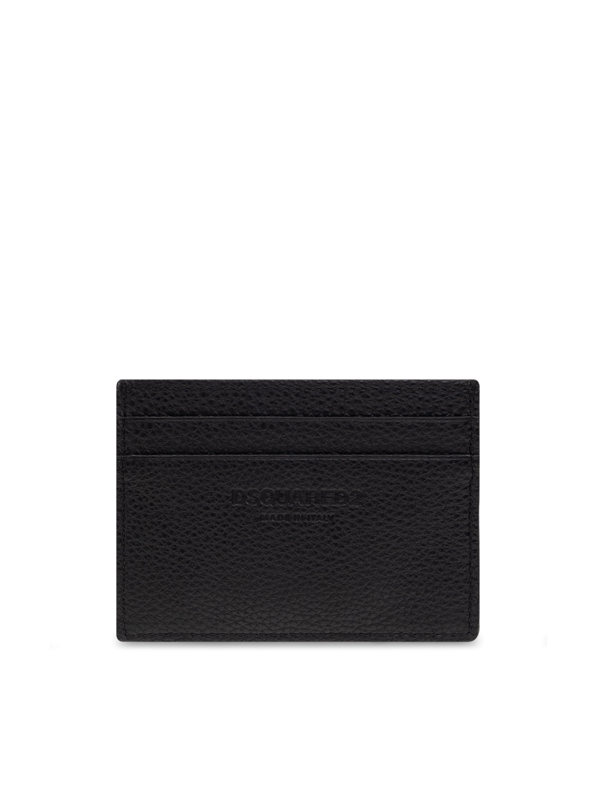 DSQUARED2 Tumbled Leather Mini Logo Cardholder - 10x7.5 CM - Banlieue91 -