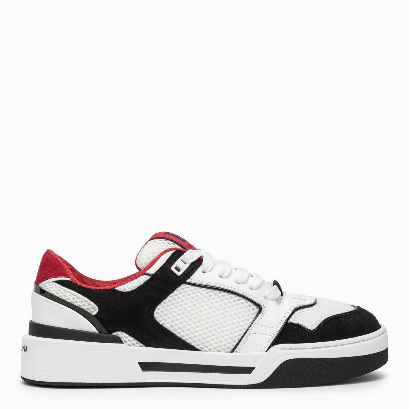 Dolce&Gabbana Black And White Leather Trainer - Banlieue91 -