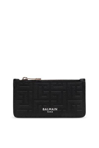 BALMAIN Mini Leather Coin Purse for Men - Banlieue91 -