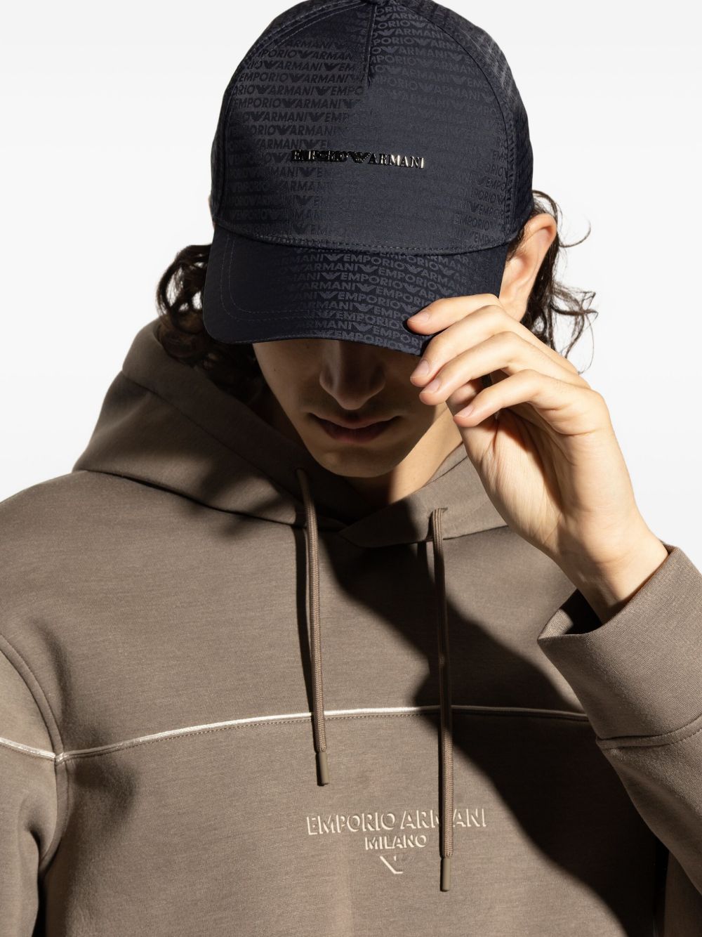 EMPORIO ARMANI Structured Logo Baseball Cap - Banlieue91 -