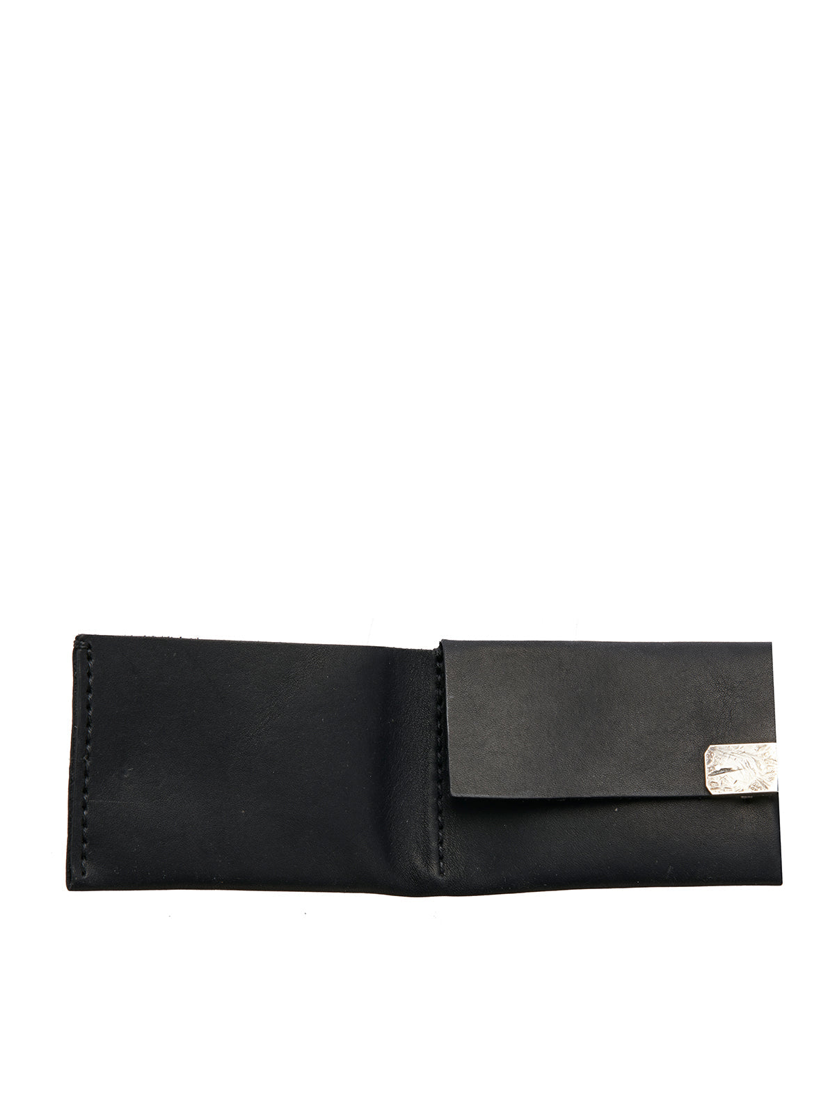 WERKSTATT:MUNCHEN Men's Mini Leather Wallet with Silver Details - Banlieue91 -
