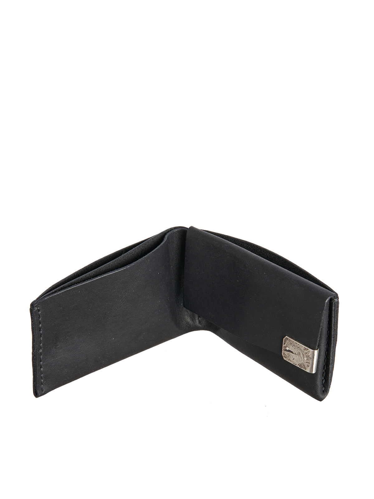 WERKSTATT:MUNCHEN Men's Mini Leather Wallet with Silver Details - Banlieue91 -