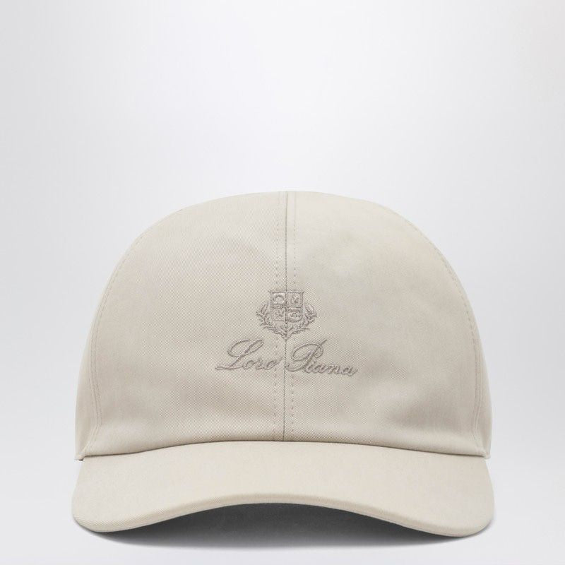 LORO PIANA Milk-White Cotton Blend Baseball Cap - Banlieue91 -