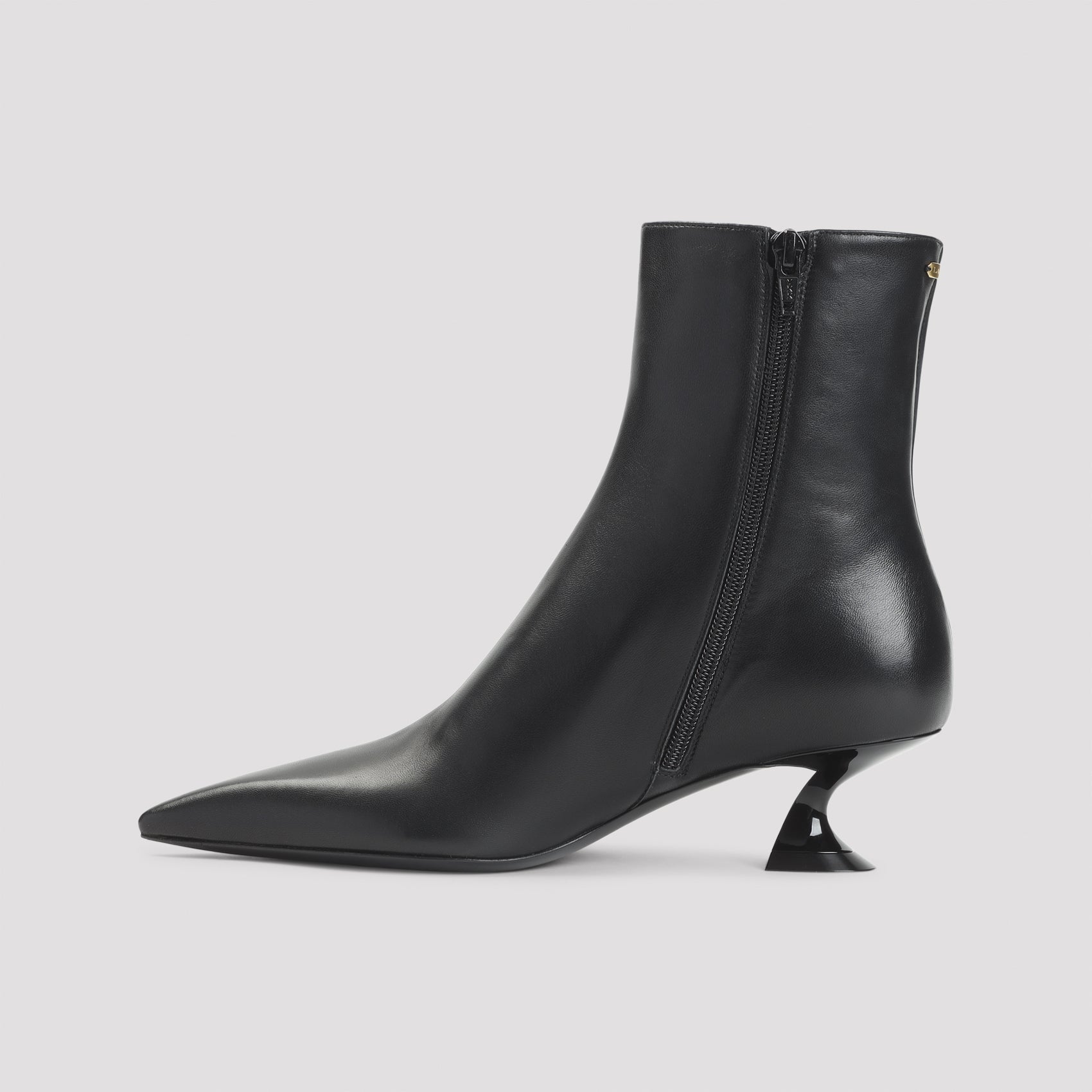 LANVIN Mini Kitten Heel 50 mm Lambskin Ankle Boots - Banlieue91 -