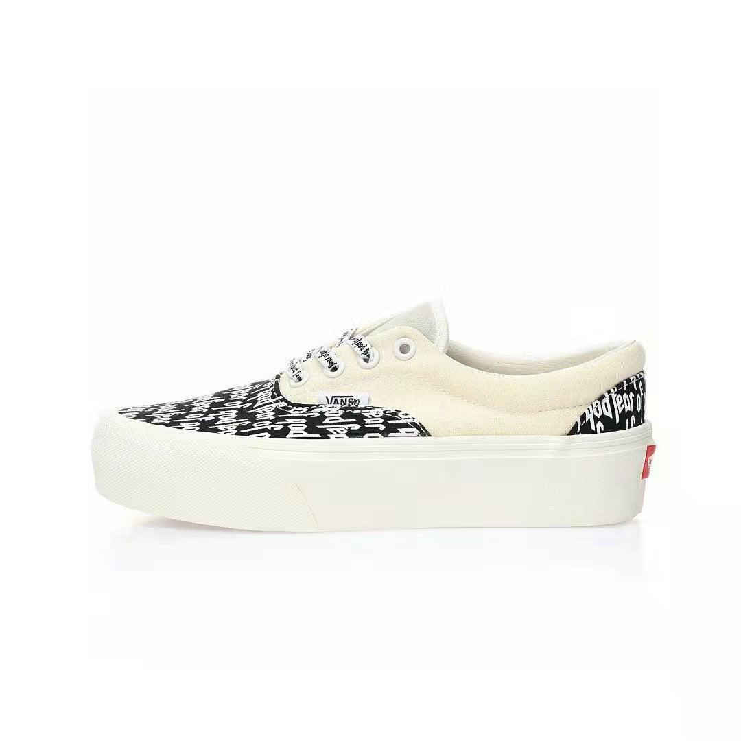 Fear of God x Vans Authentic Platform Low 'White/Black FOG' - Banlieue91