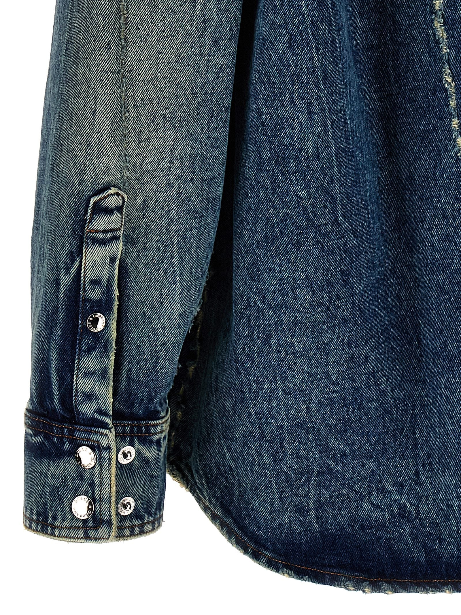 Dolce & Gabbana Denim Hooded Overshirt - Banlieue91 -