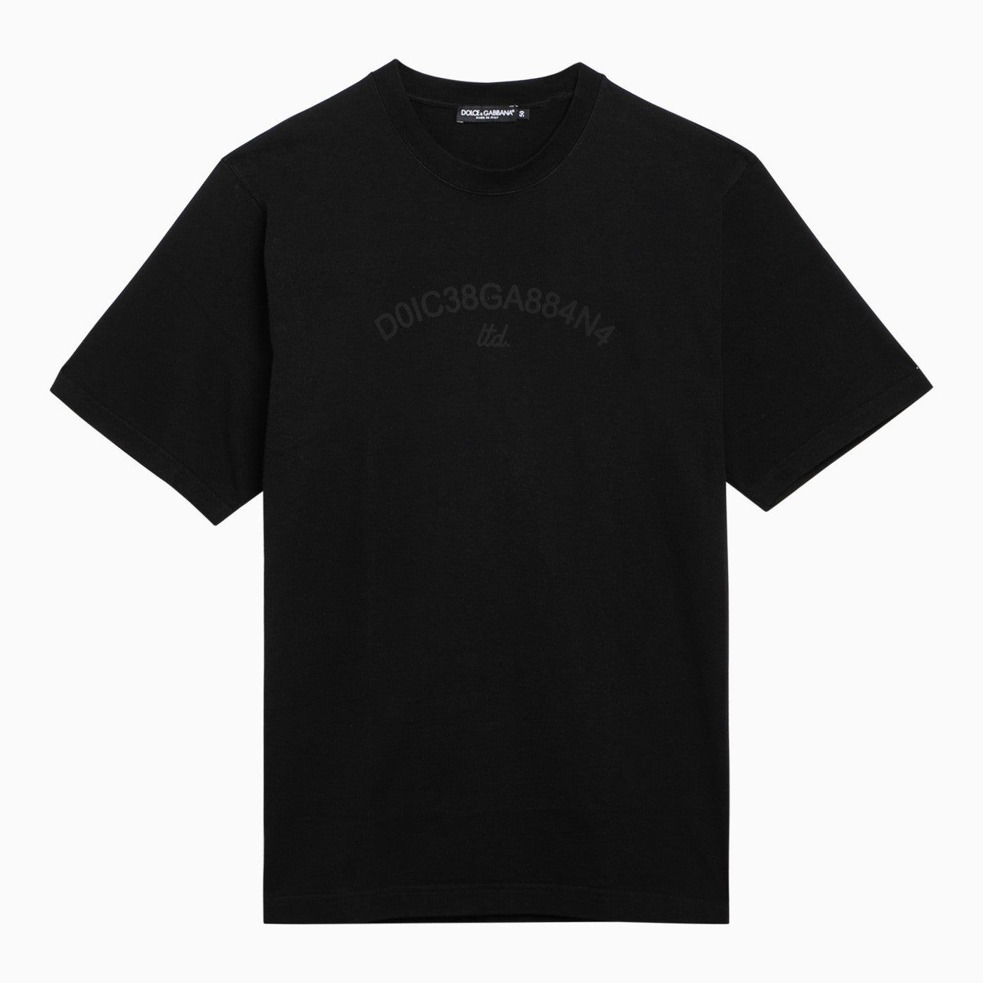 Dolce&Gabbana Black Cotton T Shirt With Logo - Banlieue91 -