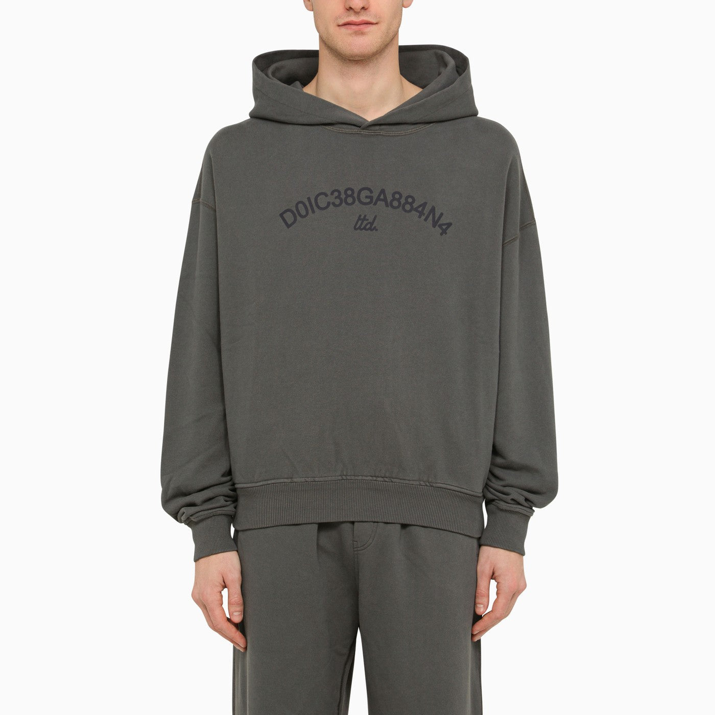 Dolce&Gabbana Grey Sweatshirt Hoodie With Logo - Banlieue91 -