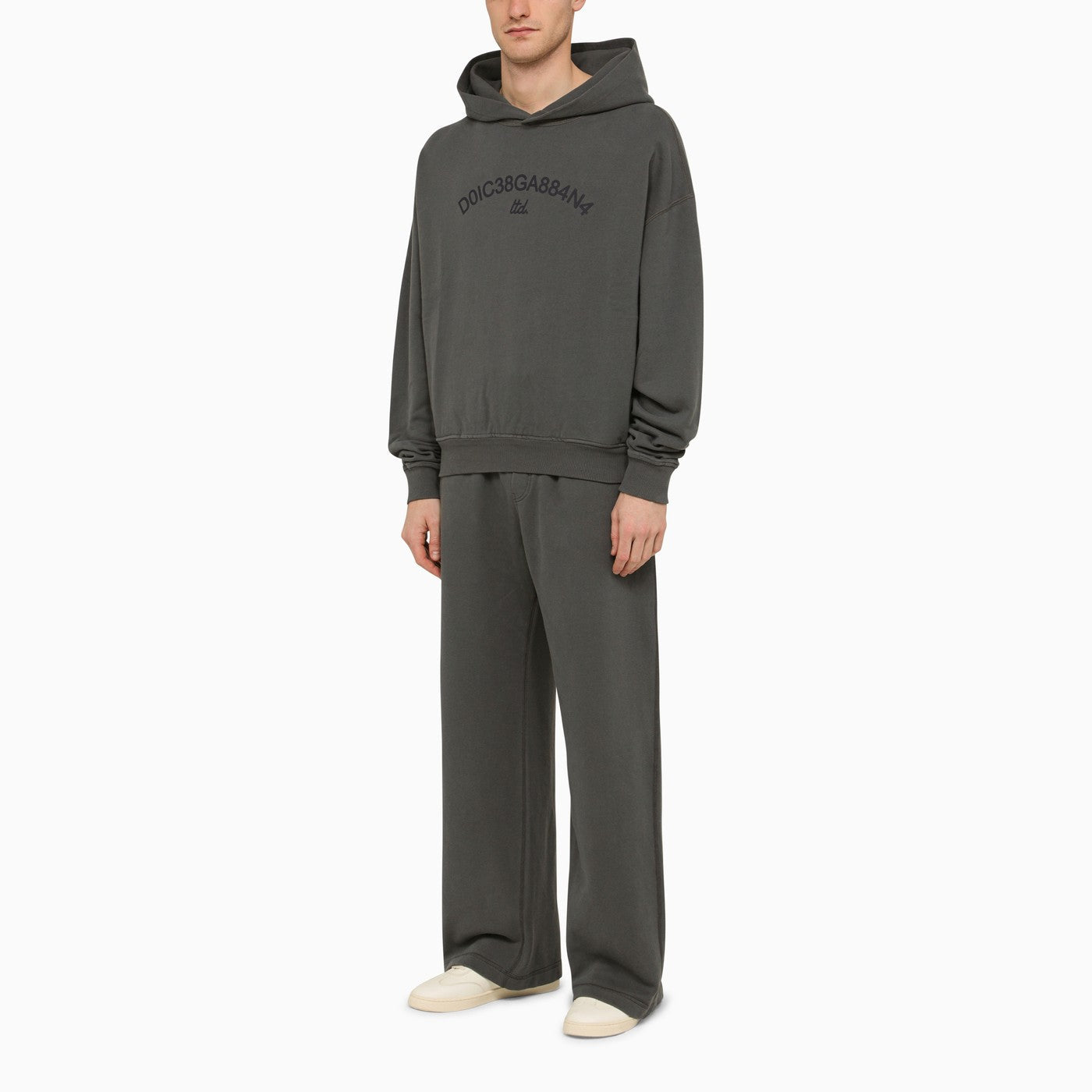 Dolce&Gabbana Grey Sweatshirt Hoodie With Logo - Banlieue91 -