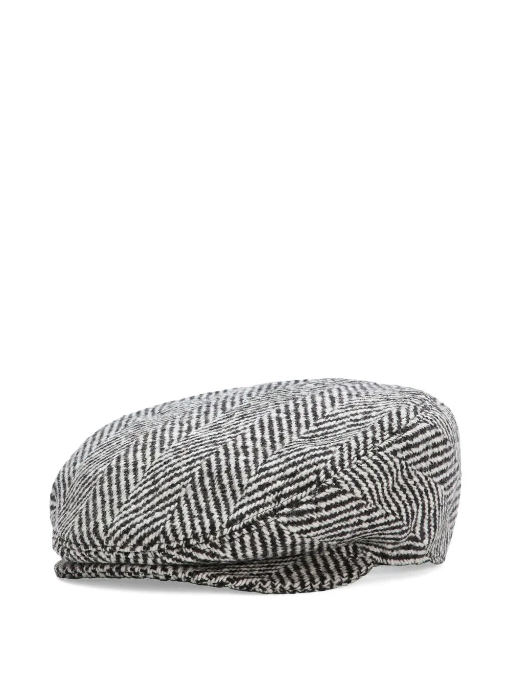 DOLCE & GABBANA Chevron Flat Cap for Men - FW25 Collection - Banlieue91 -