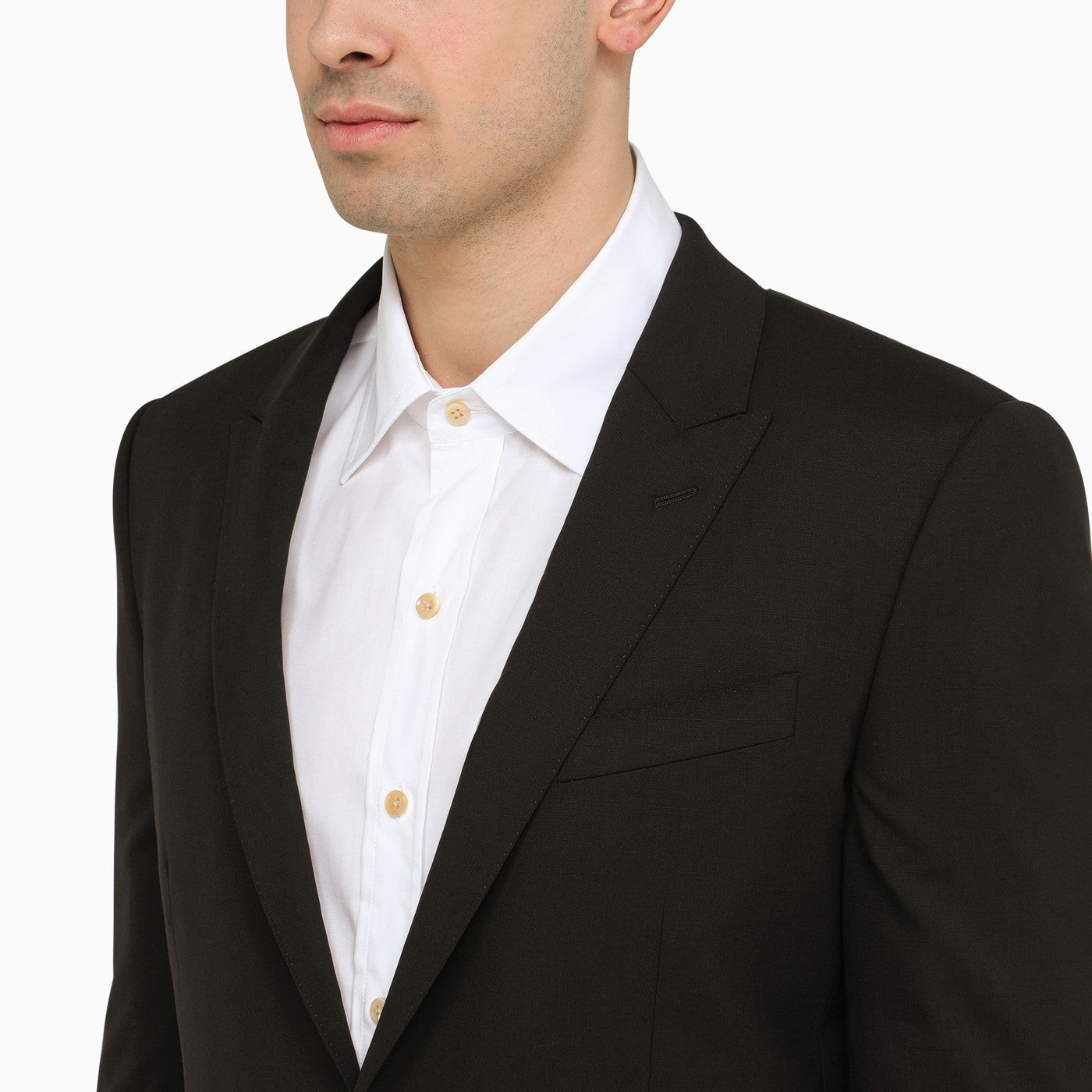 Dolce&Gabbana Black Wool Single Breasted Suit - Banlieue91 -