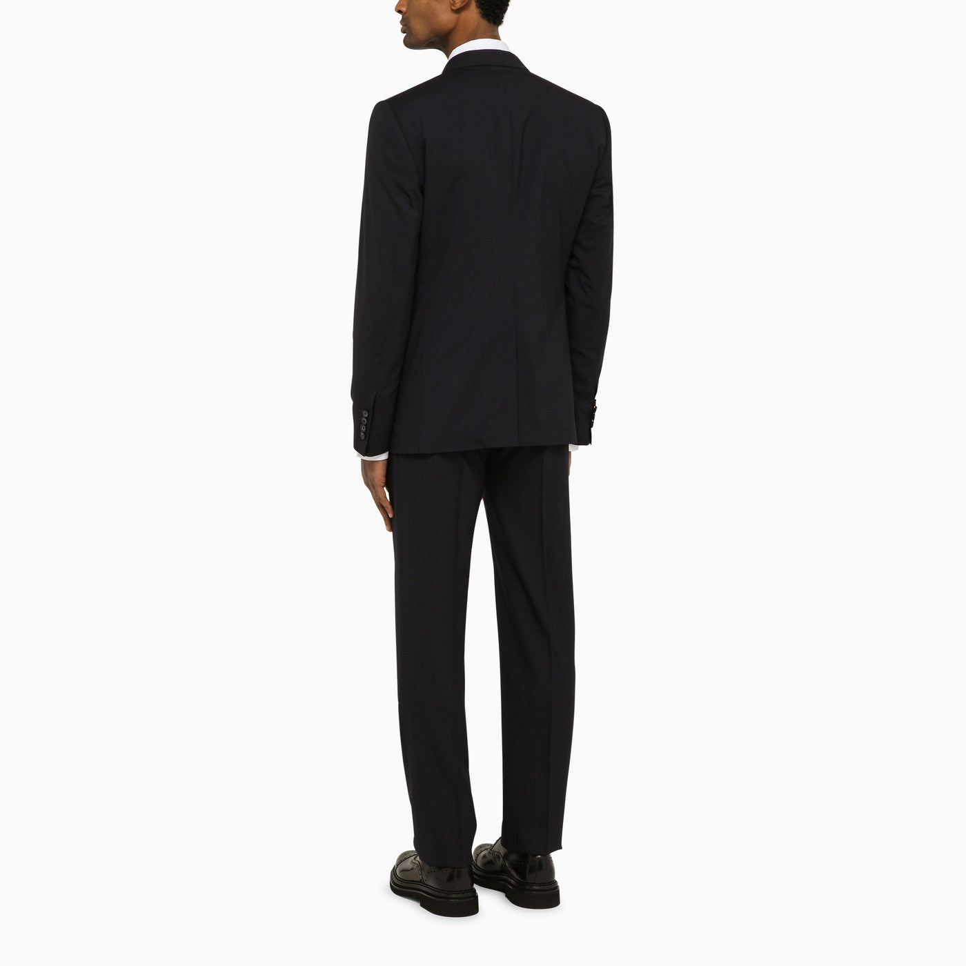 Dolce&Gabbana Dark Blue Wool Double Breasted Suit - Banlieue91 -