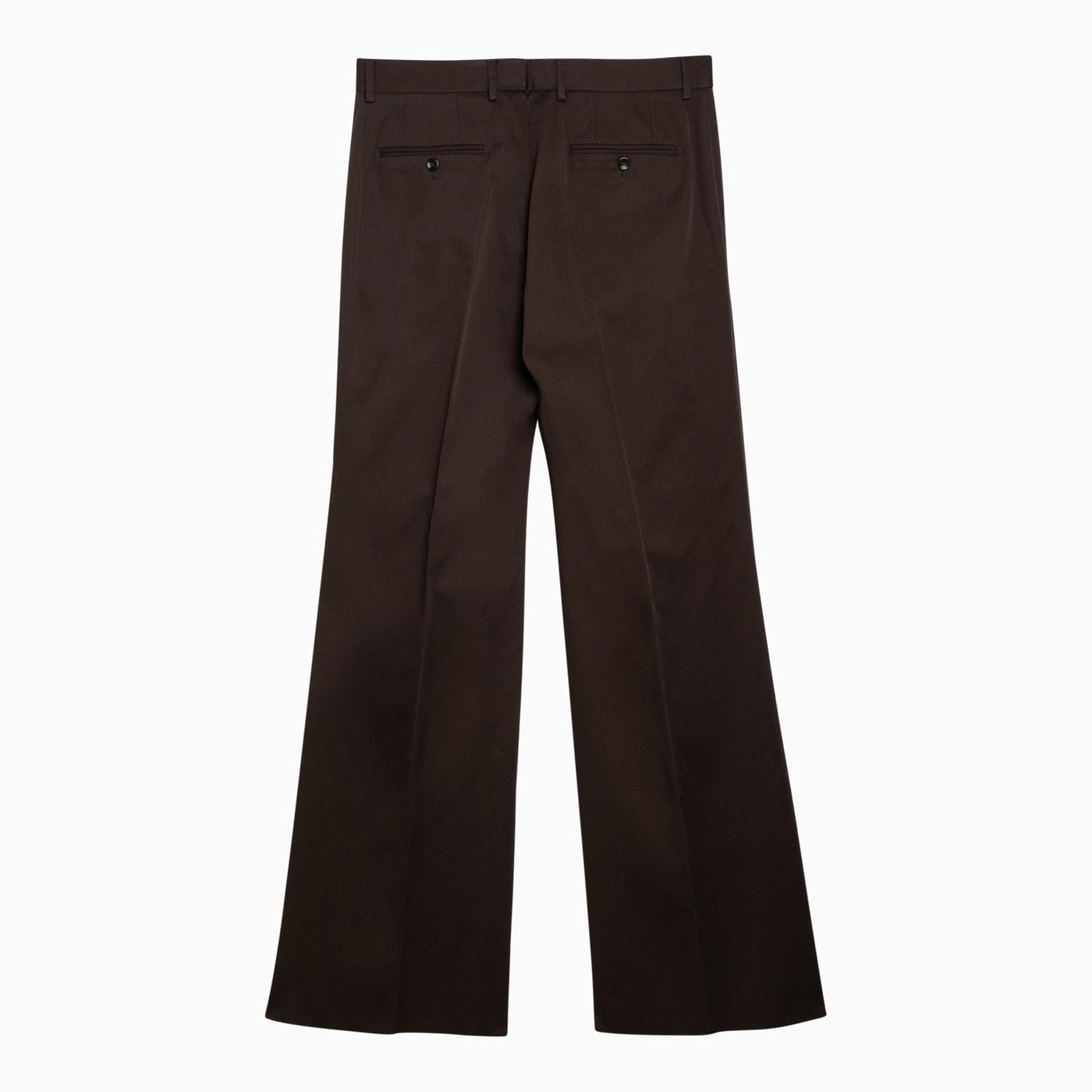 Dolce&Gabbana Brown Flared Cotton Trousers - Banlieue91 -