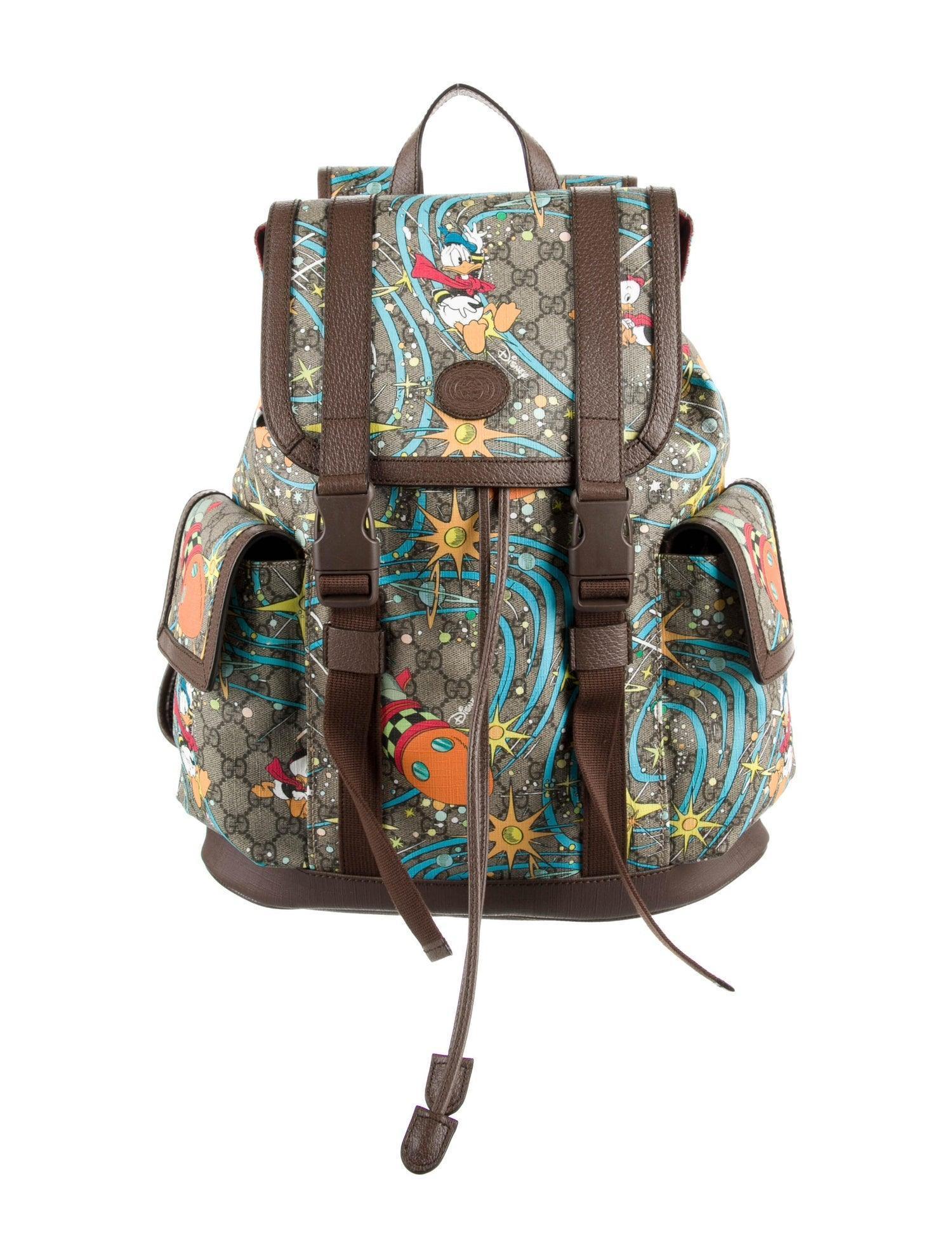 Gucci x Disney GG Supreme Donald Duck Backpack - Banlieue91