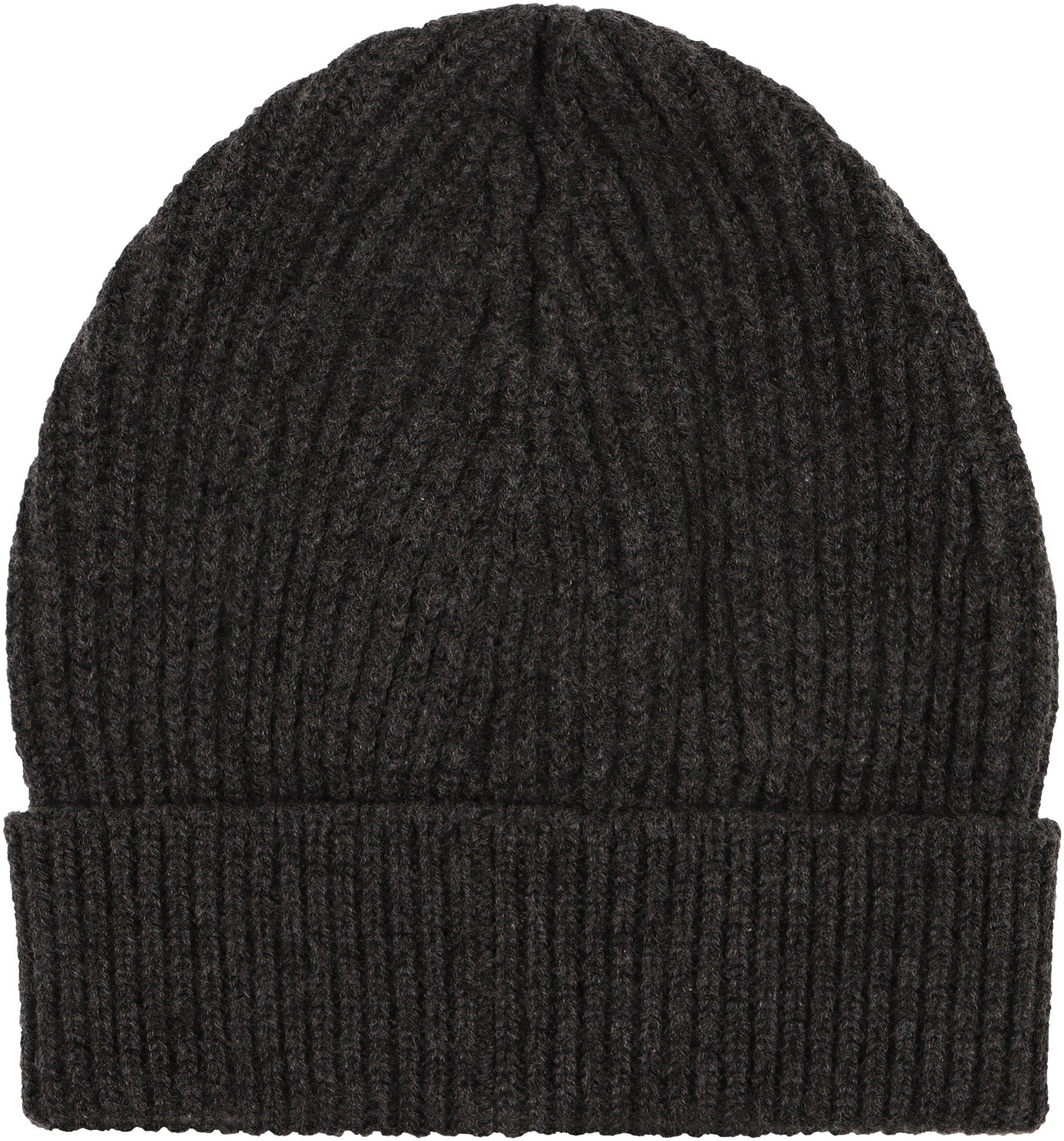 DOLCE & GABBANA Ribbed Knit Beanie with Front Logo Patch - Banlieue91 -