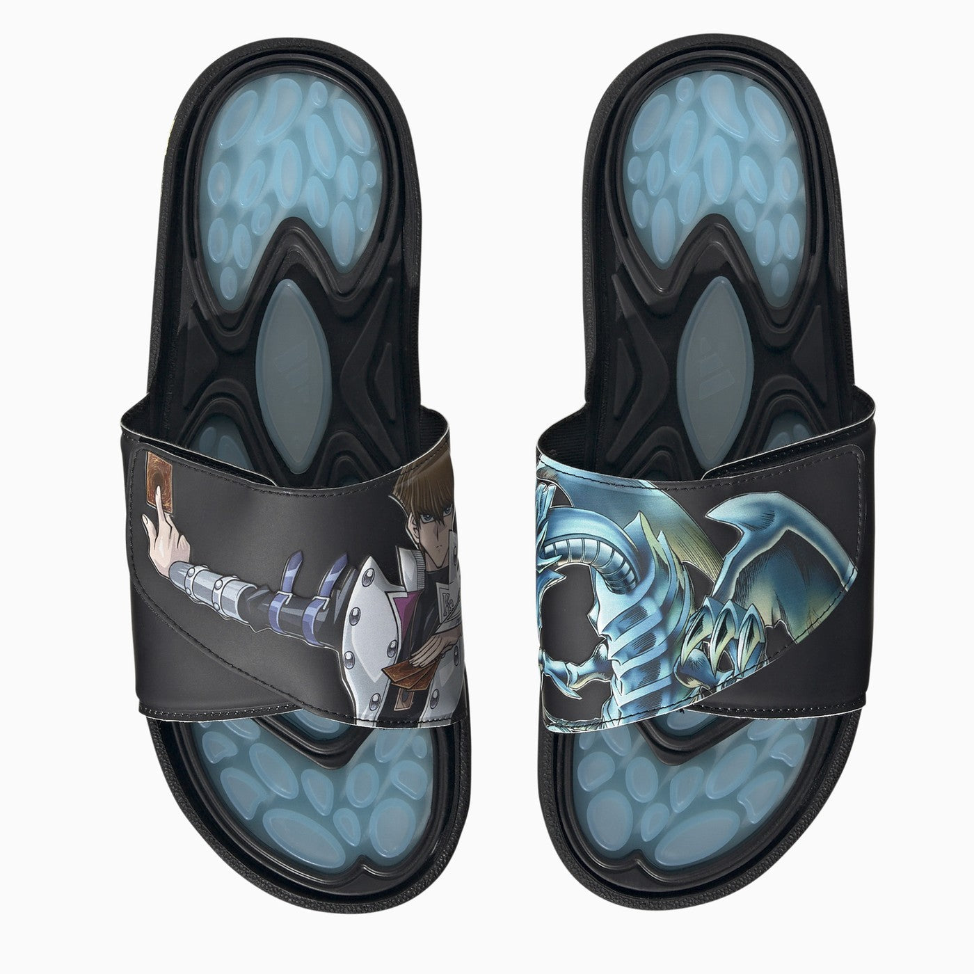 Adidas Originals Reptossage Hook And Loop Black/Blue Slides - Banlieue91 -