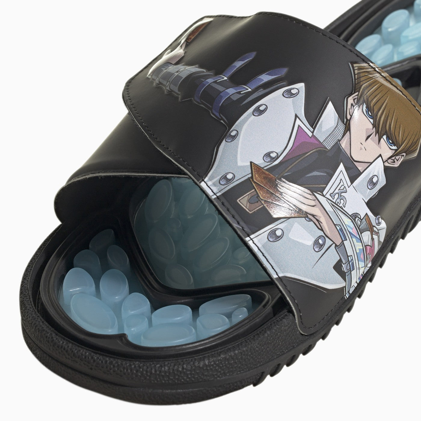 Adidas Originals Reptossage Hook And Loop Black/Blue Slides - Banlieue91 -