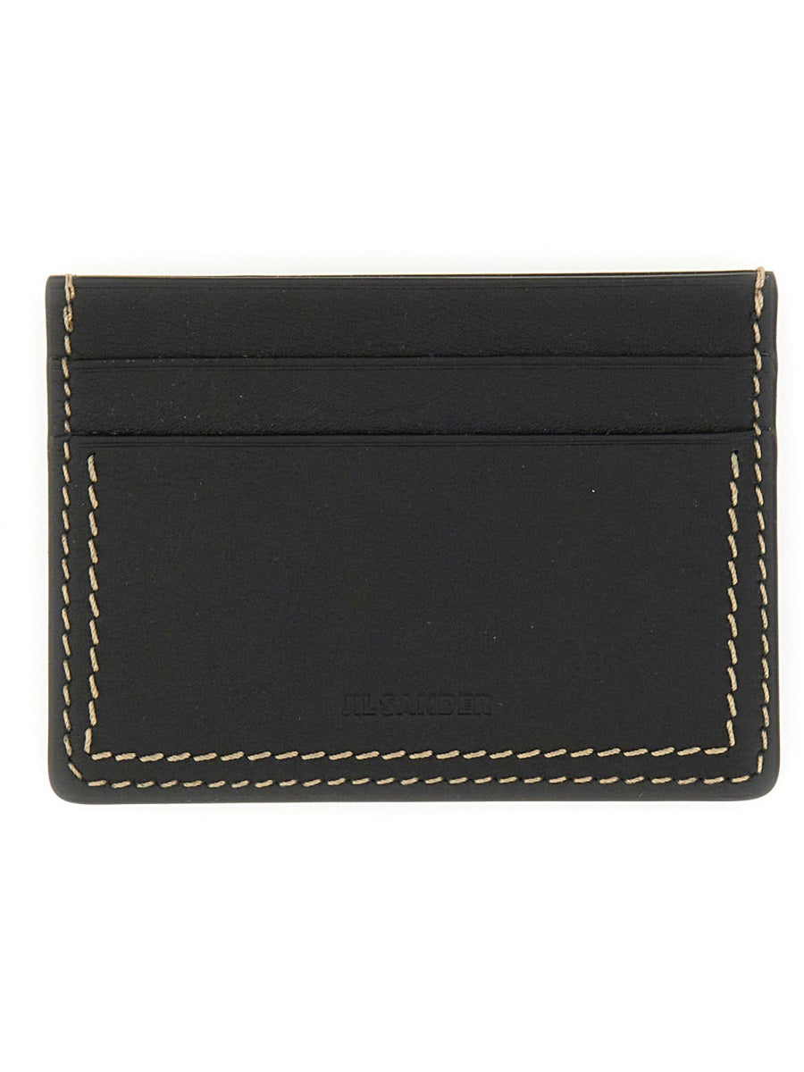 JIL SANDER Mini Leather Card Holder - Banlieue91 -