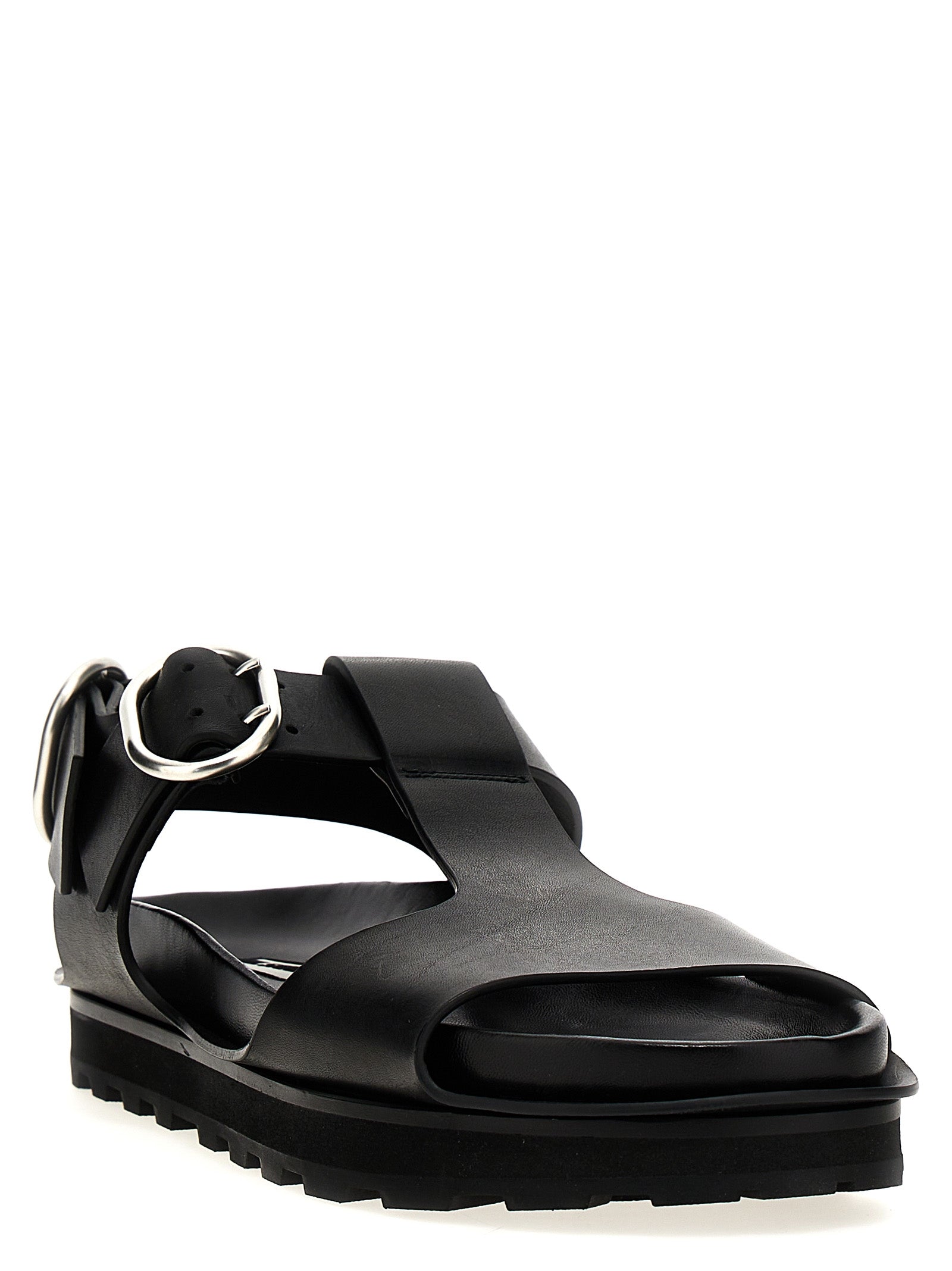 Jil Sander Leather Sandals - Banlieue91 -