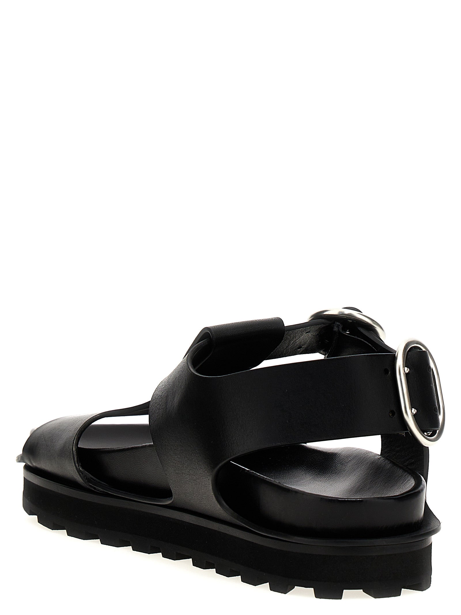Jil Sander Leather Sandals - Banlieue91 -
