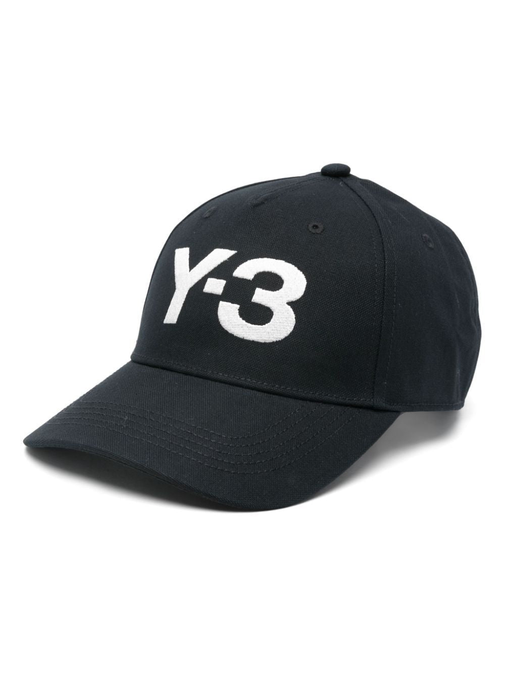 Y-3 Cotton Baseball Cap with Adjustable Strap and Cut-Out Detailing - Banlieue91 -