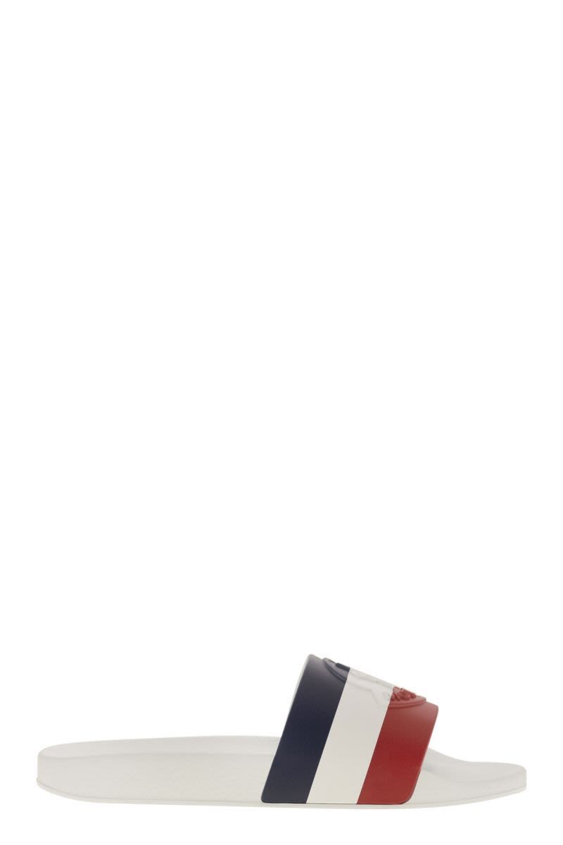 MONCLER Classic Rubber Slide Sandals with Logo - Banlieue91 -