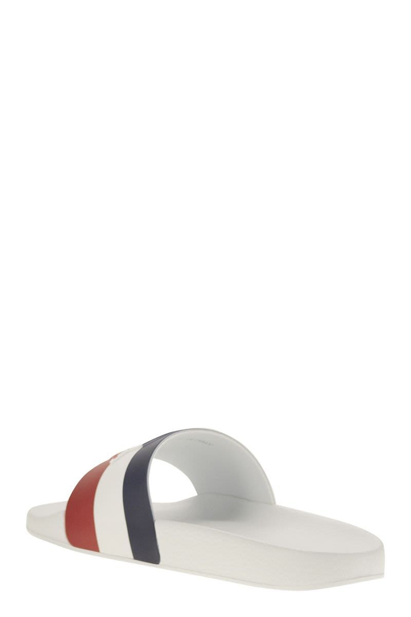 MONCLER Classic Rubber Slide Sandals with Logo - Banlieue91 -