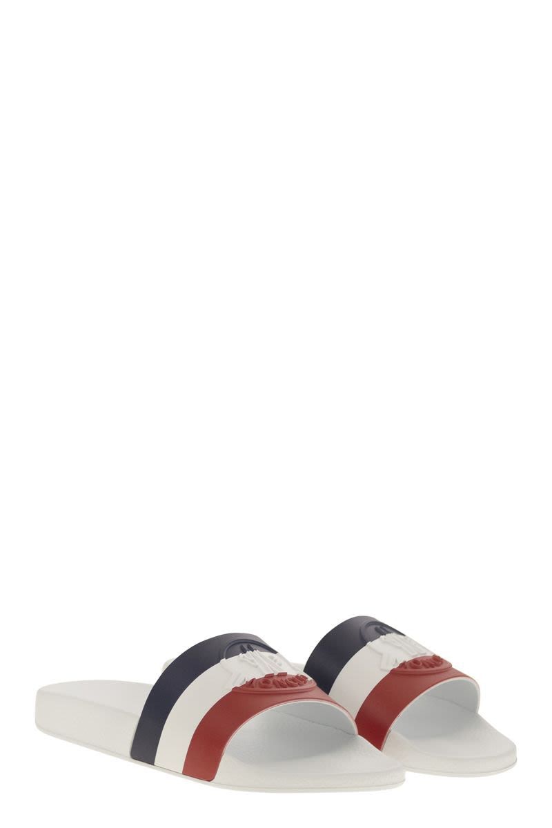 MONCLER Classic Rubber Slide Sandals with Logo - Banlieue91 -