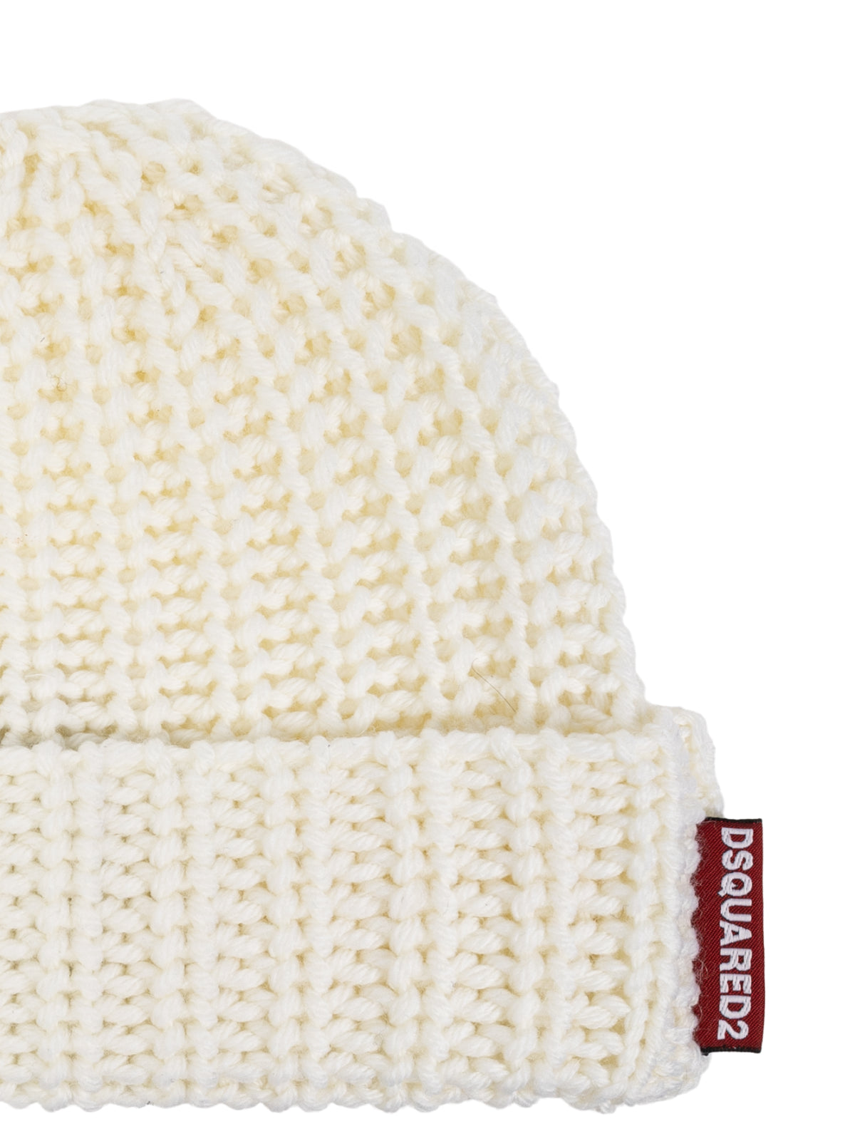 DSQUARED2 Logo Tag Knit Wool Beanie for Men - Banlieue91 -