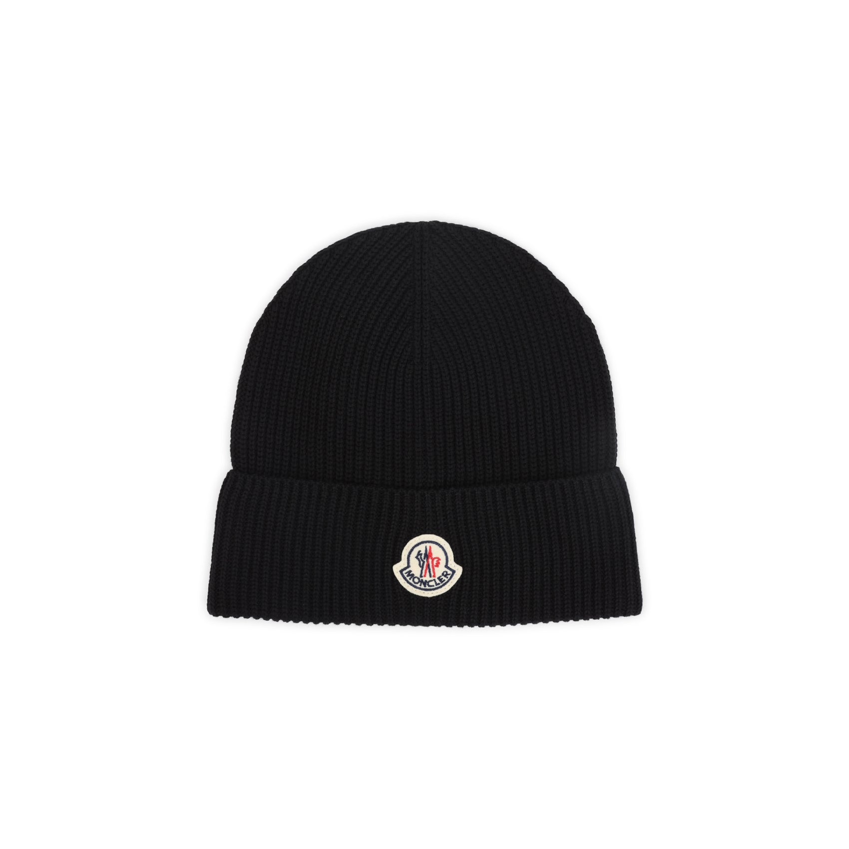 MONCLER Cotton Beanie Hat with Logo Patch - Banlieue91 -