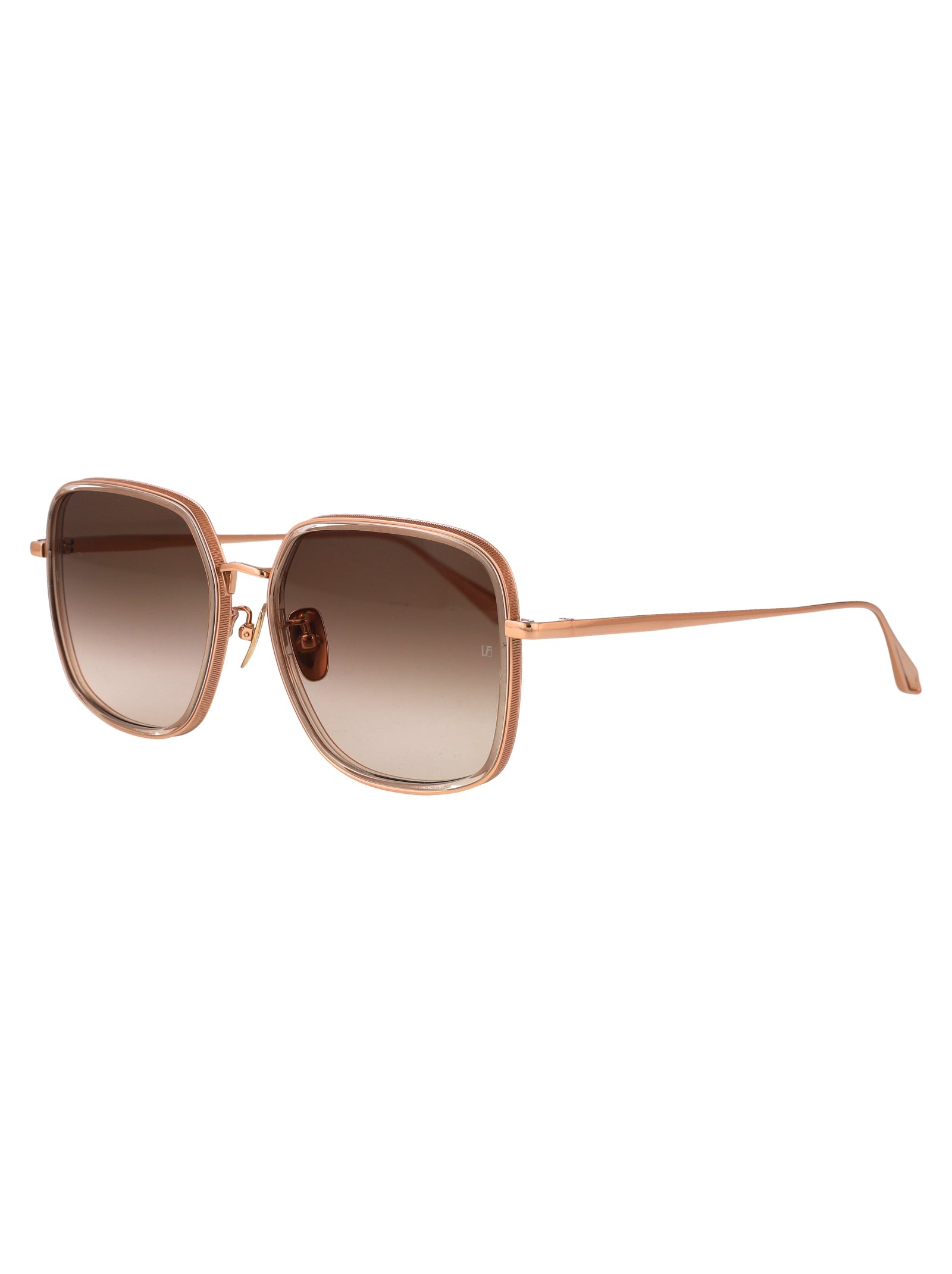 LINDA FARROW Elegant Acetate and Metal Sunglasses for Women - FW25 Collection - Banlieue91 -