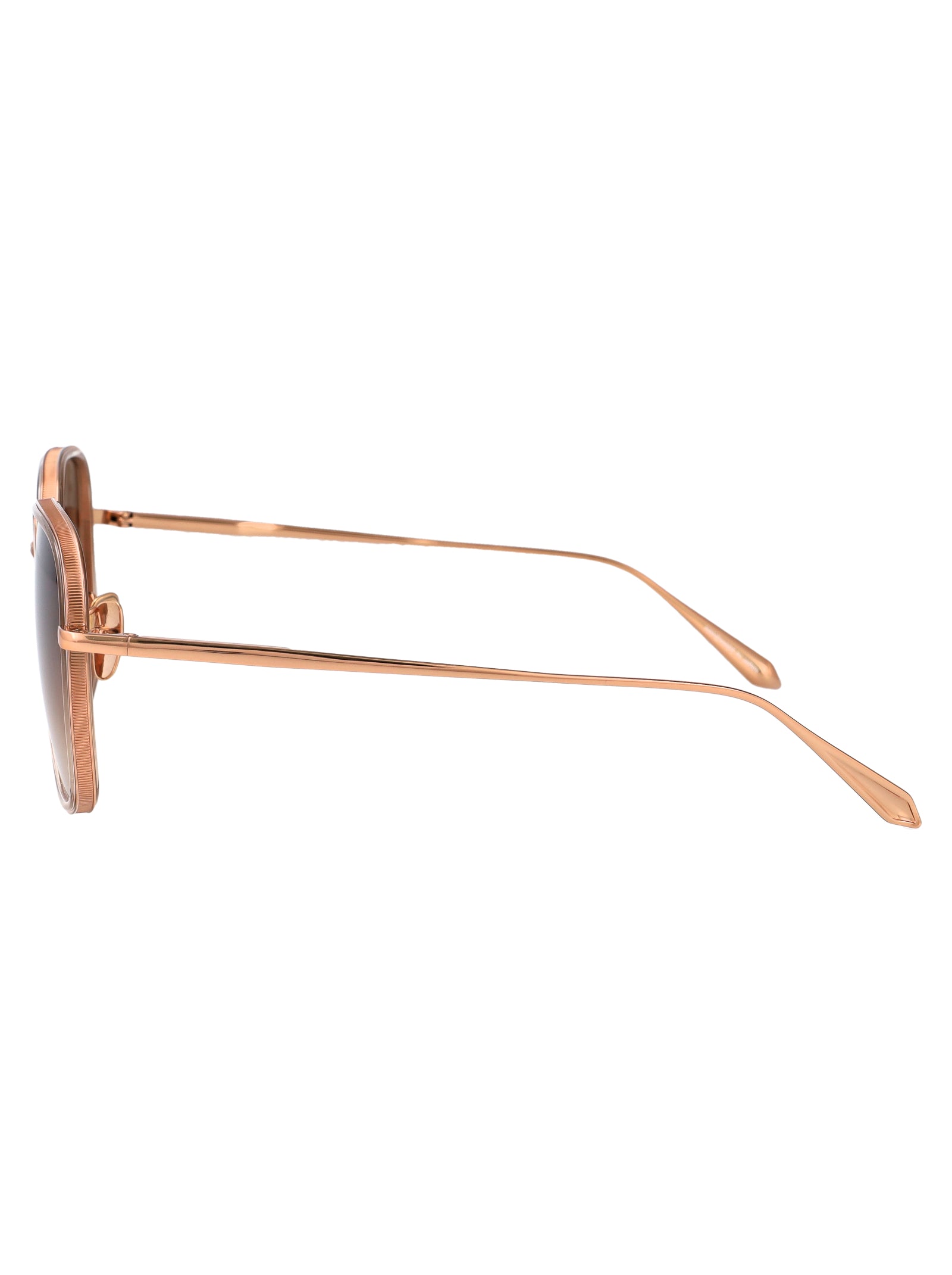 LINDA FARROW Elegant Acetate and Metal Sunglasses for Women - FW25 Collection - Banlieue91 -