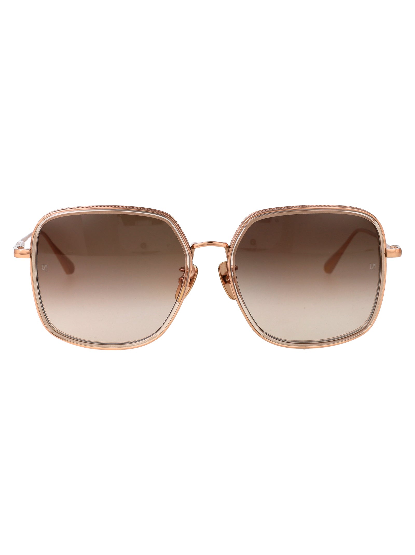 LINDA FARROW Elegant Acetate and Metal Sunglasses for Women - FW25 Collection - Banlieue91 -