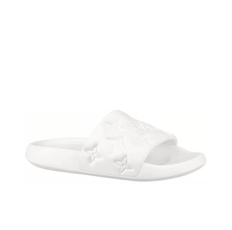 LOUIS VUITTON Waterfront Slide Slippers Men's White - Banlieue91