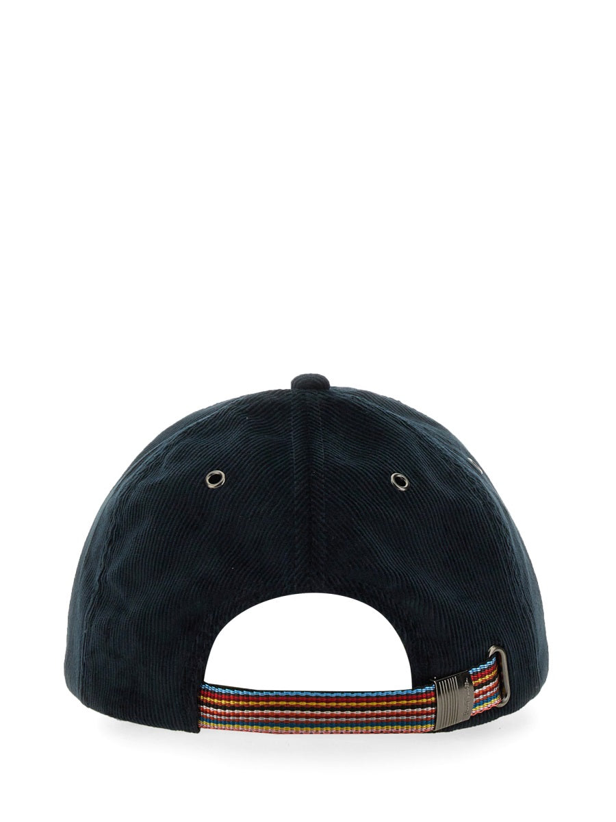 PAUL SMITH Blue Cotton Blend Hat for Men - FW25 Collection - Banlieue91 -
