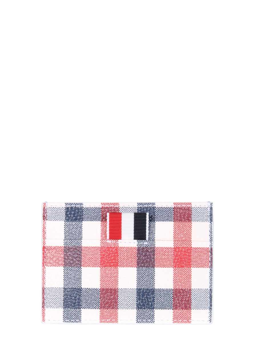 THOM BROWNE Mini Card Holder with Iconic Striped Design - Banlieue91 -