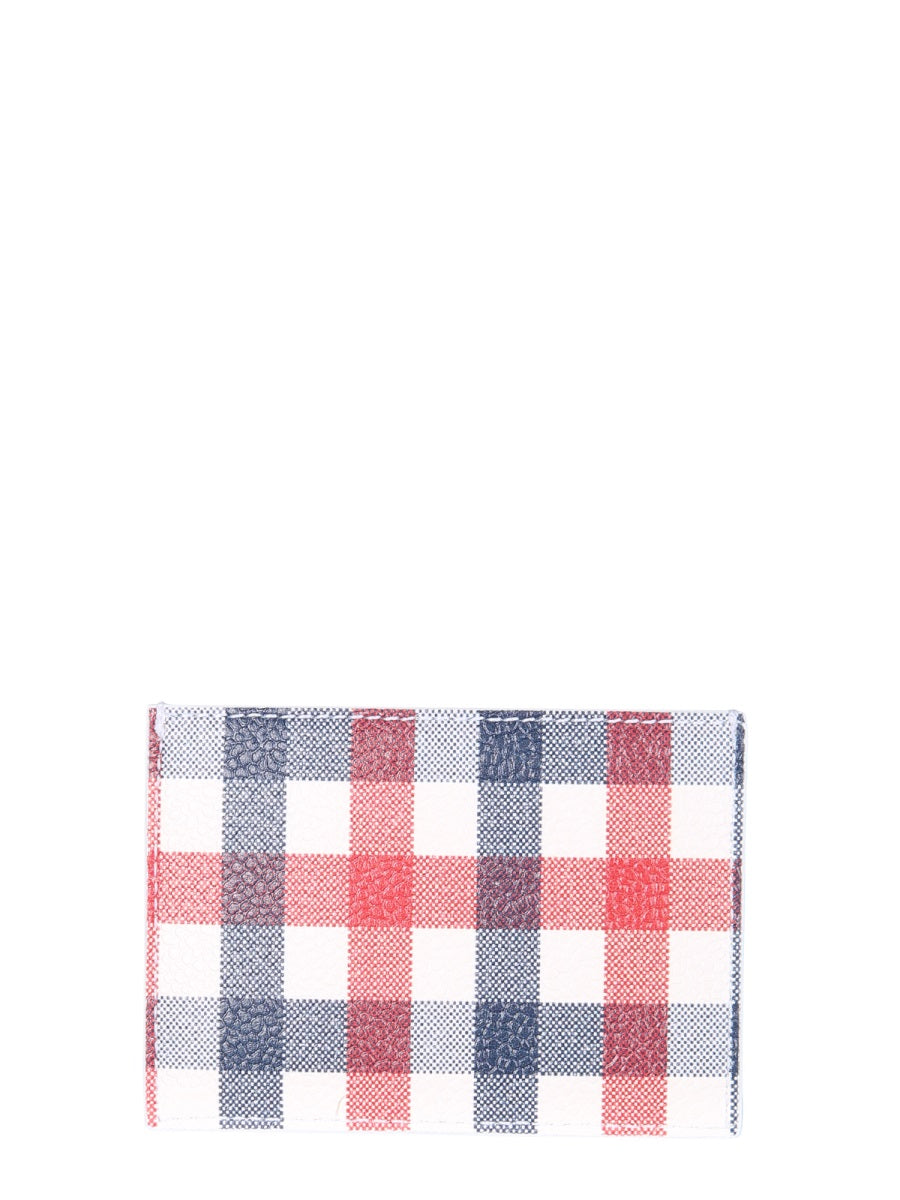 THOM BROWNE Mini Card Holder with Iconic Striped Design - Banlieue91 -