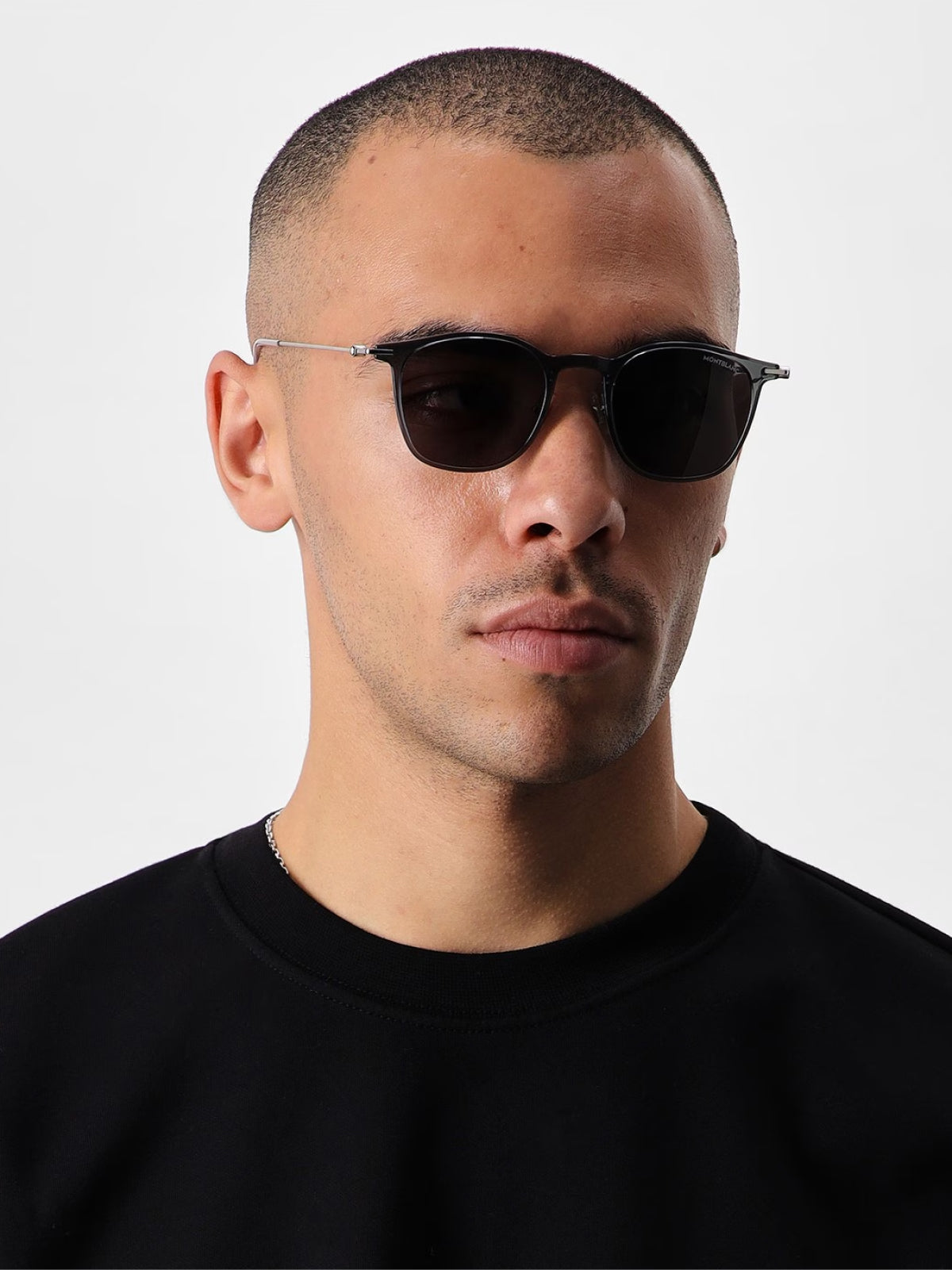 MONTBLANC Men's Signature Logo Sunglasses 49mm Lens - Banlieue91 -