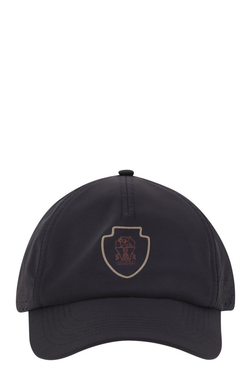 BRUNELLO CUCINELLI Tech Fabric Baseball Cap with Logo - Banlieue91 -