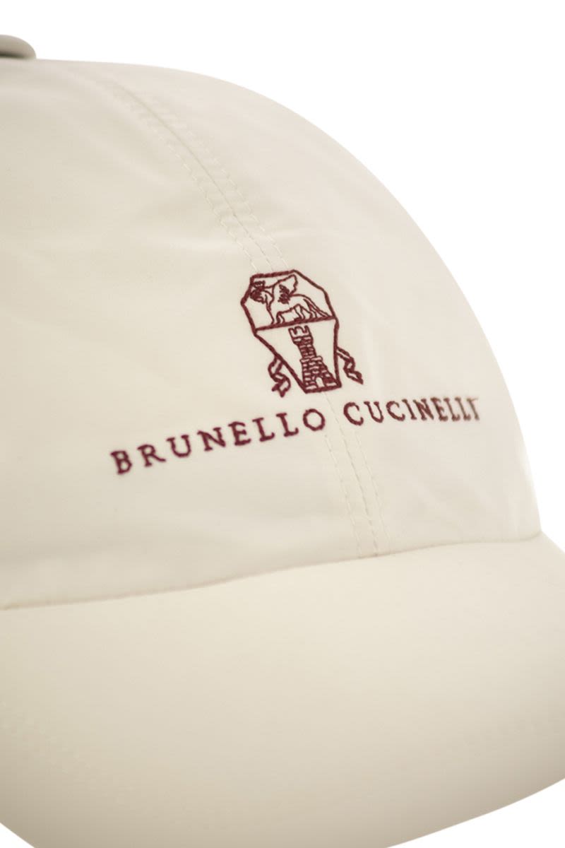BRUNELLO CUCINELLI Water-Repellent Microfibre Baseball Cap with Embroidered Logo - Banlieue91 -