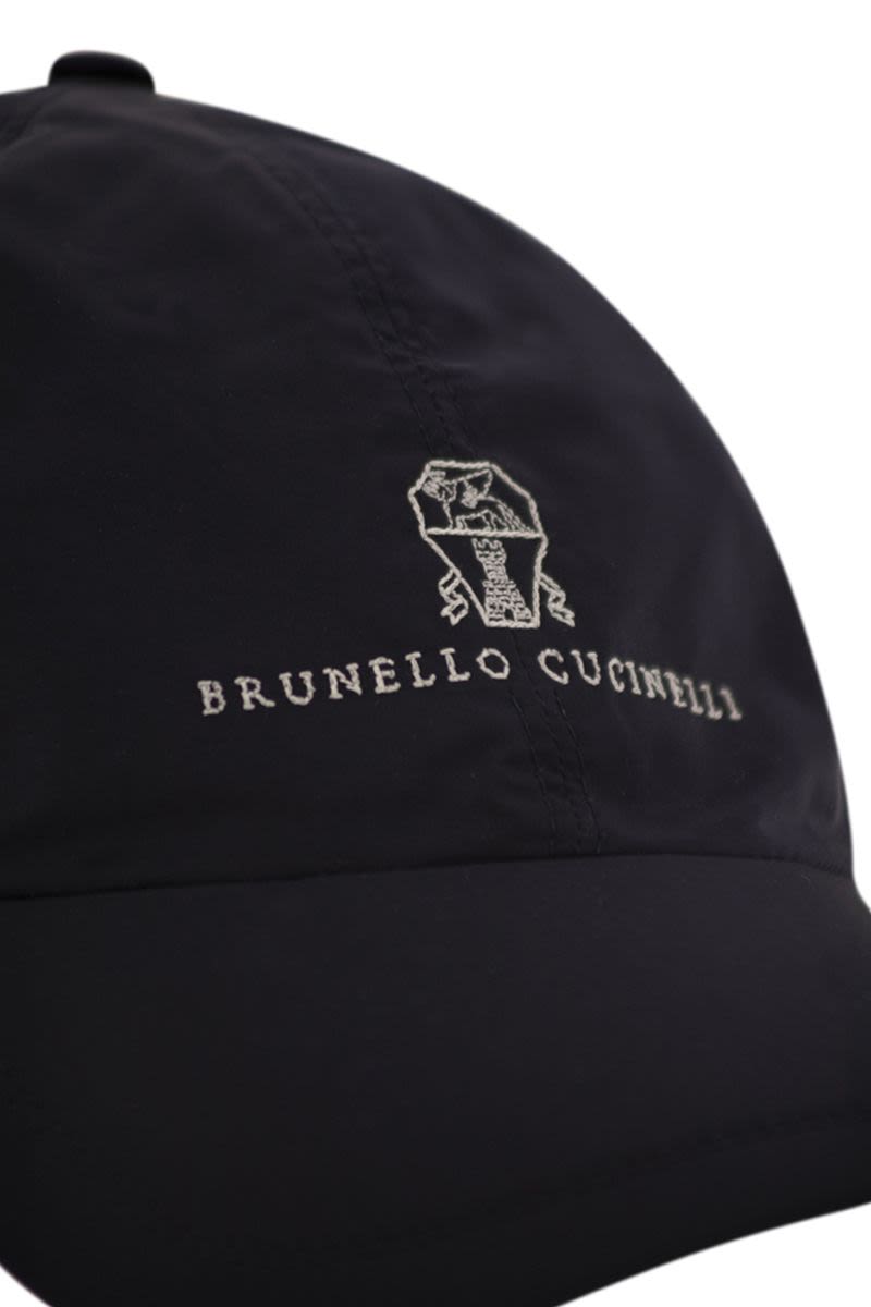 BRUNELLO CUCINELLI Water-Repellent Microfibre Baseball Cap with Embroidered Logo - Banlieue91 -