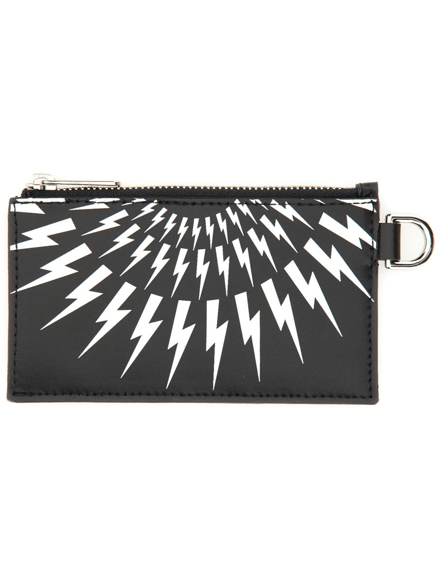 NEIL BARRETT Mini Card Holder with Strap - Banlieue91 -
